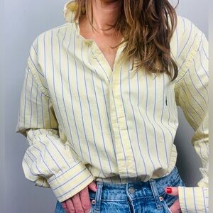 Ralph Lauren Classic Fit Striped Button-Down Shirt – Tall L